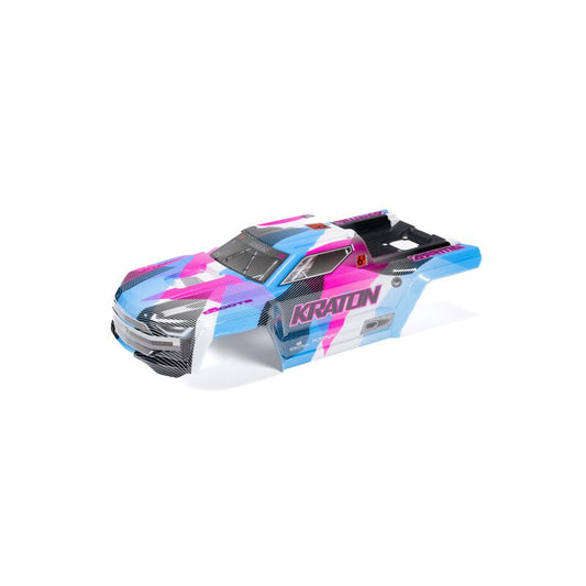 1/8 Painted Body with Decals Blue/Pink: KRATON 6S BLX V6