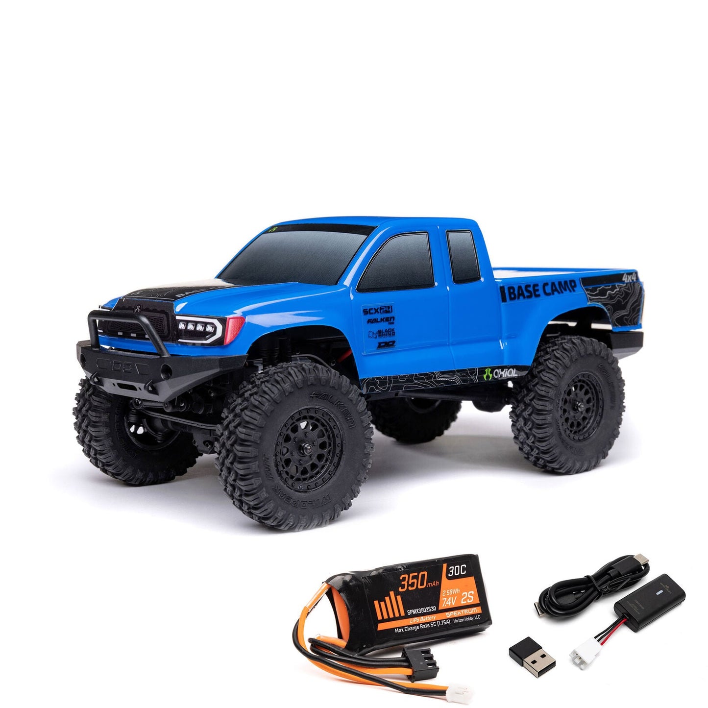 Axial 1/24 SCX24 Base Camp 4X4 RTR Brushed Rock Crawler (Battery & Charger Included)