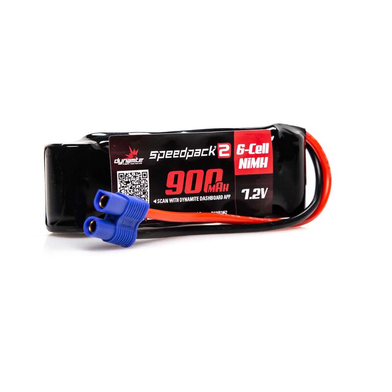 SPEEDPACK2 7.2V 900MAH 6 CELL NiMH PK, EC3