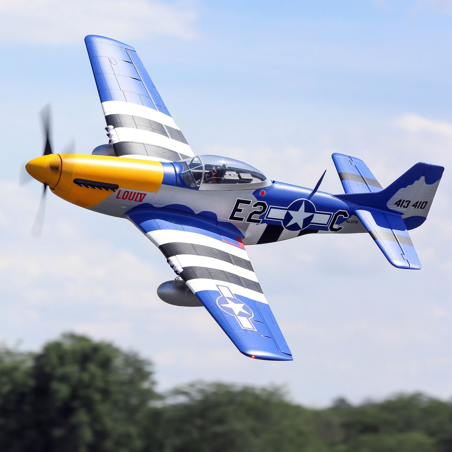 E-flite P-51D Mustang 1.5m Smart BNF Basic with AS3X and SAFE Select