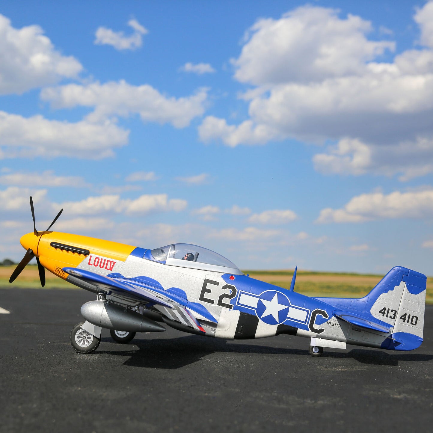 E-flite P-51D Mustang 1.5m Smart BNF Basic with AS3X and SAFE Select