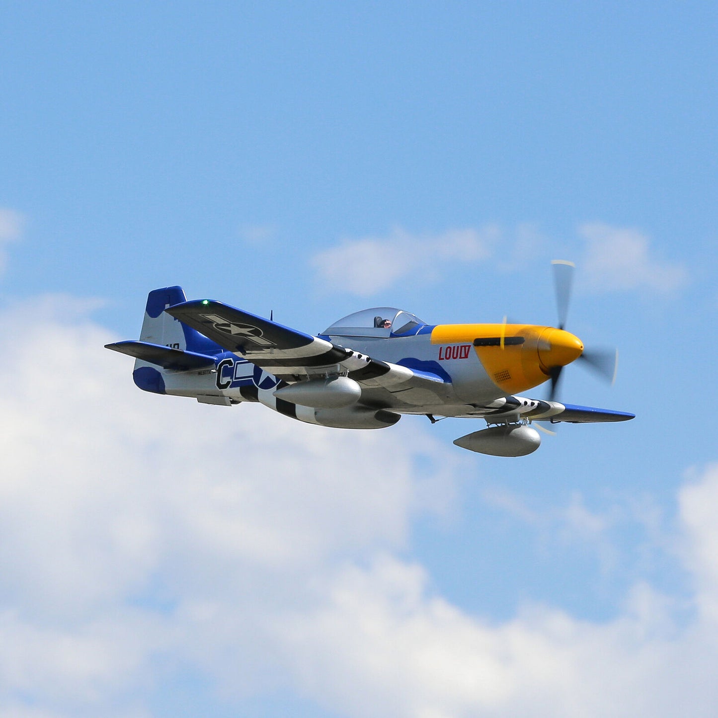 E-flite P-51D Mustang 1.5m Smart BNF Basic with AS3X and SAFE Select