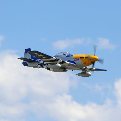 E-flite P-51D Mustang 1.5m Smart BNF Basic with AS3X and SAFE Select