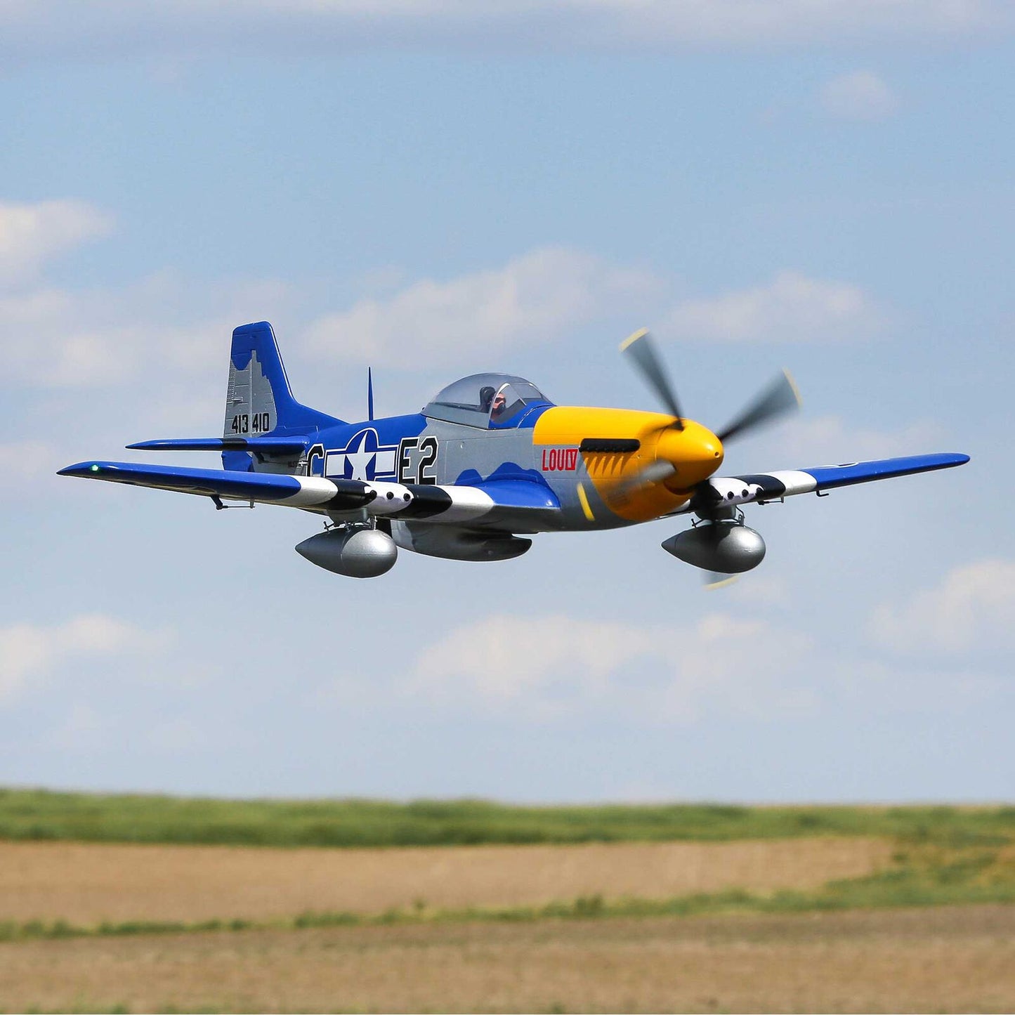 E-flite P-51D Mustang 1.5m Smart BNF Basic with AS3X and SAFE Select