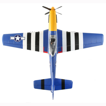 E-flite P-51D Mustang 1.5m Smart BNF Basic with AS3X and SAFE Select