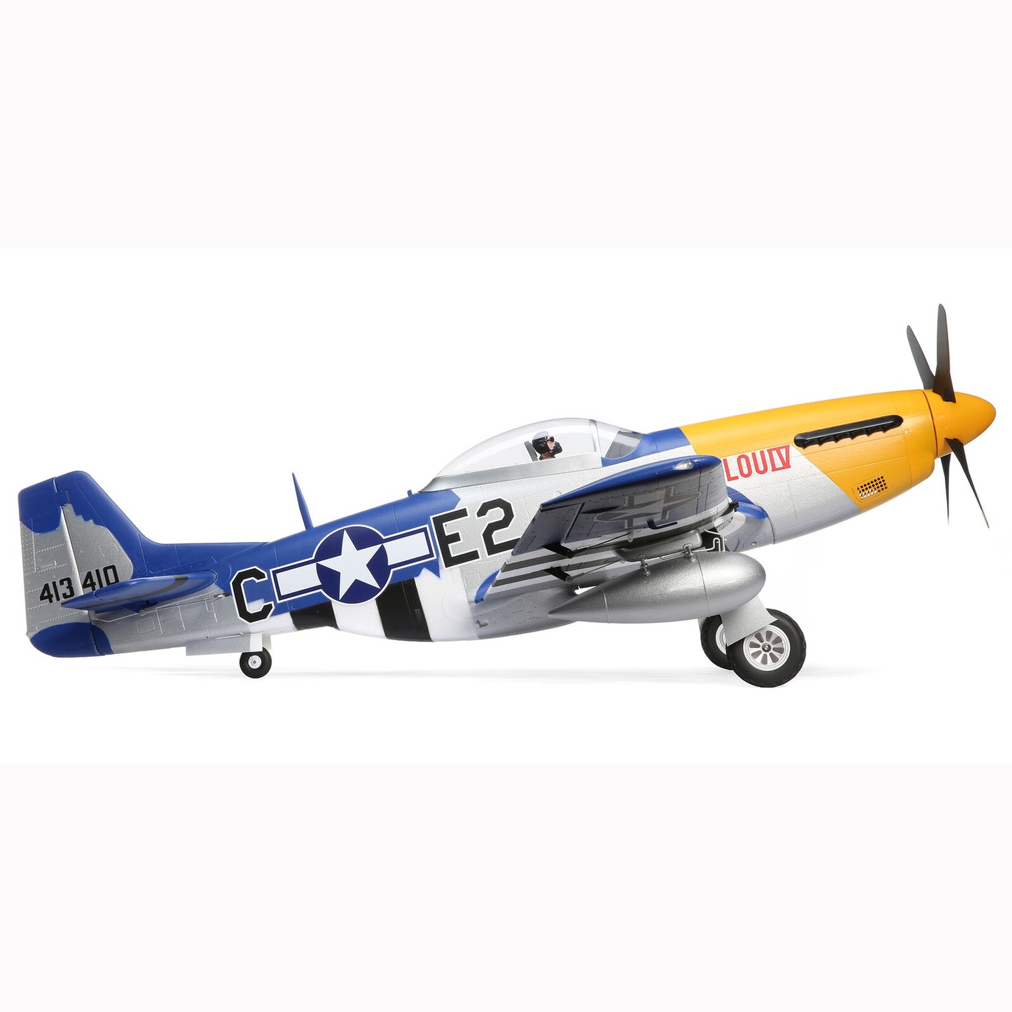 E-flite P-51D Mustang 1.5m Smart BNF Basic with AS3X and SAFE Select