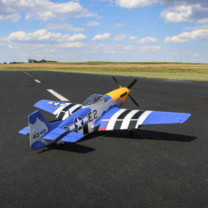 E-flite P-51D Mustang 1.5m Smart BNF Basic with AS3X and SAFE Select