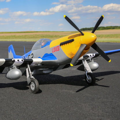 E-flite P-51D Mustang 1.5m Smart BNF Basic with AS3X and SAFE Select