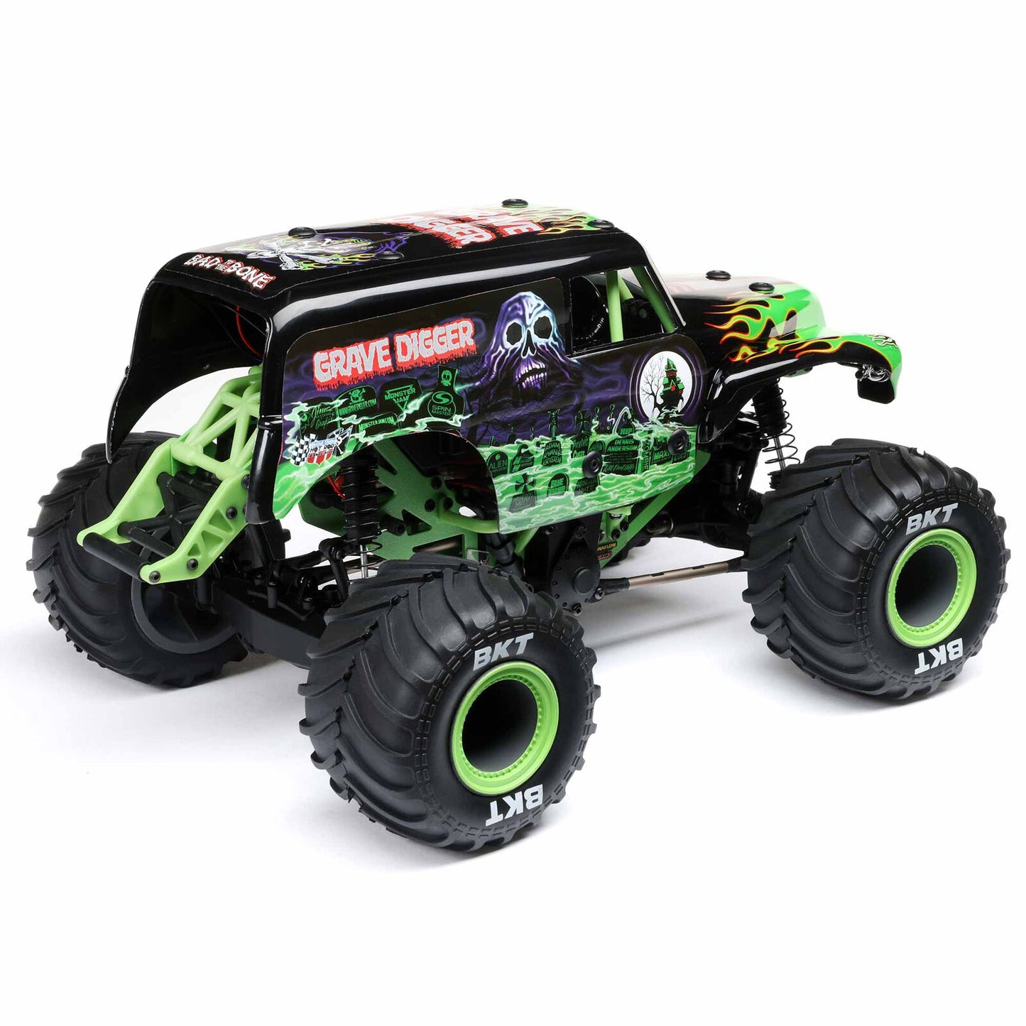 Losi 1/18 Mini LMT Grave Digger 2S 4X4 RTR Brushed Monster Truck (Battery & Charger Included)