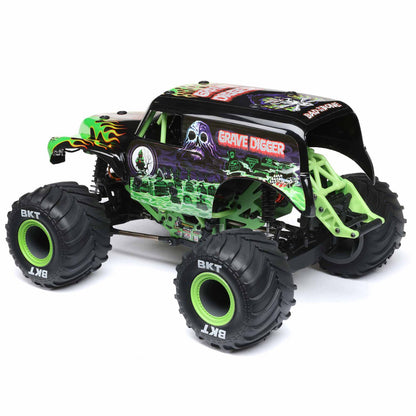 Losi 1/18 Mini LMT Grave Digger 2S 4X4 RTR Brushed Monster Truck (Battery & Charger Included)