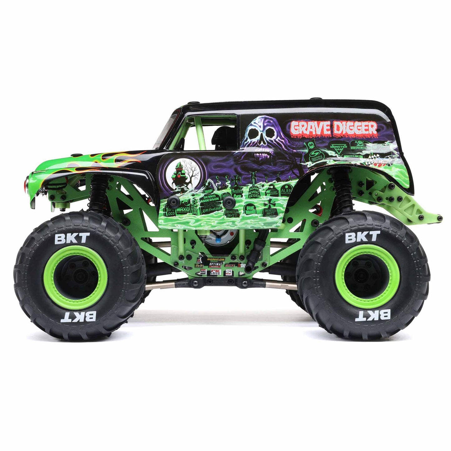 Losi 1/18 Mini LMT Grave Digger 2S 4X4 RTR Brushed Monster Truck (Battery & Charger Included)