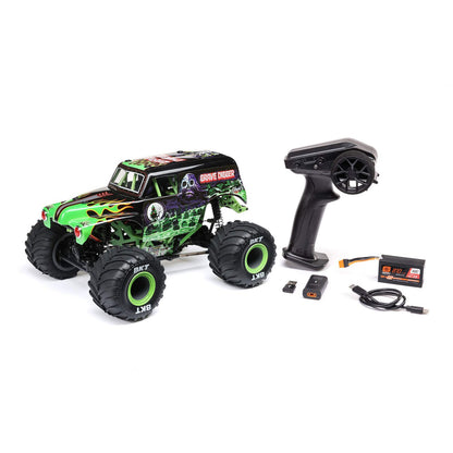 Losi 1/18 Mini LMT Grave Digger 2S 4X4 RTR Brushed Monster Truck (Battery & Charger Included)