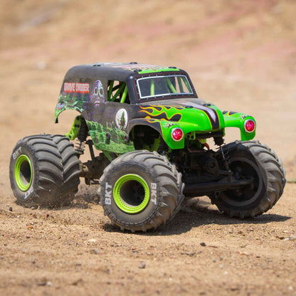 Losi 1/18 Mini LMT Grave Digger 2S 4X4 RTR Brushed Monster Truck (Battery & Charger Included)