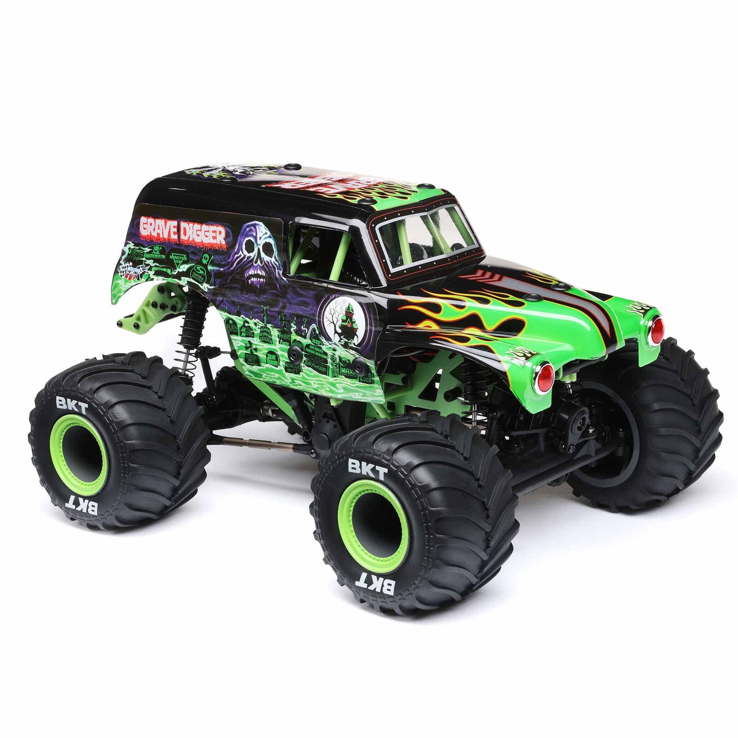 Losi 1/18 Mini LMT Grave Digger 2S 4X4 RTR Brushed Monster Truck (Battery & Charger Included)