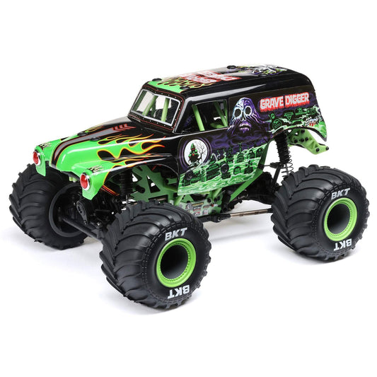 Losi 1/18 Mini LMT Grave Digger 2S 4X4 RTR Brushed Monster Truck (Battery & Charger Included)