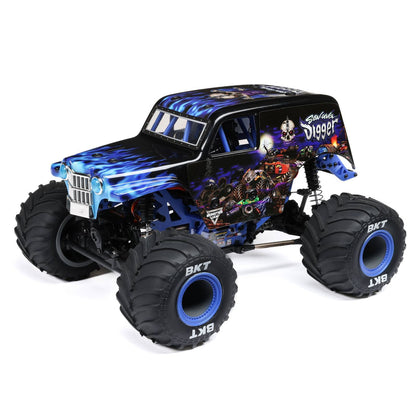 Losi 1/18 Mini LMT Grave Digger 2S 4X4 RTR Brushed Monster Truck (Battery & Charger Included)