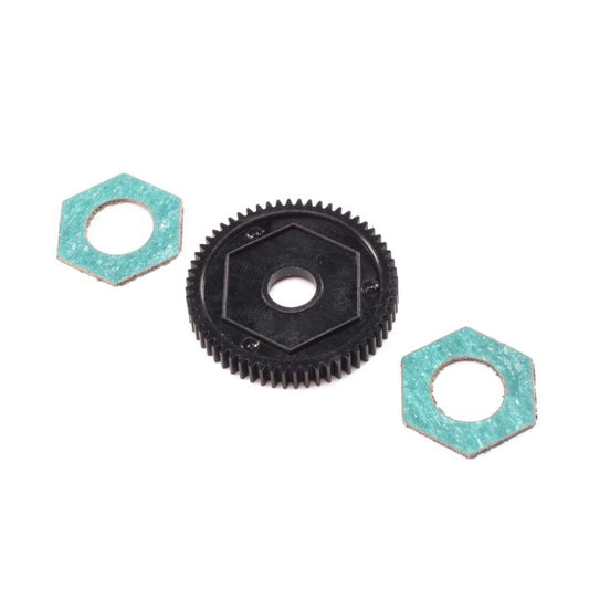 Spur Gear w/ Slipper Pads, 60T, 0.5M: Mi