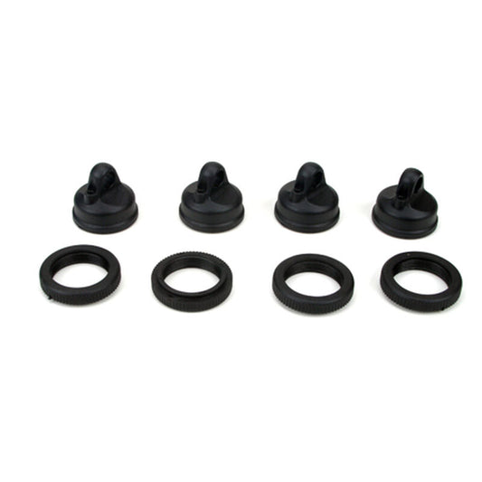 Shock Adjuster Nut & Cap (4):LST2 AFT