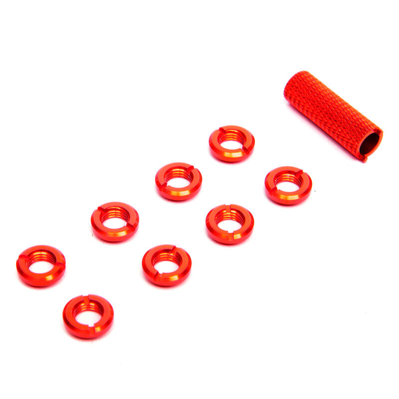 Spektrum Radio Red Switch Nuts (8) & Wrench