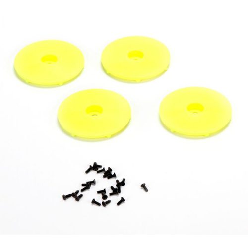 Wheel Disk FL Yellow w/Screws (4): 22