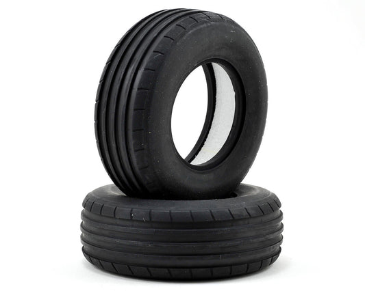 FR Tire Ribbed w/Foam Med 40mm (2):